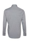 Бавовняна сорочка Seidensticker чоловіча колір сірий slim класичний комір (2978568)