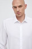 Бавовняна сорочка Seidensticker чоловіча колір білий slim класичний комір (2978537)