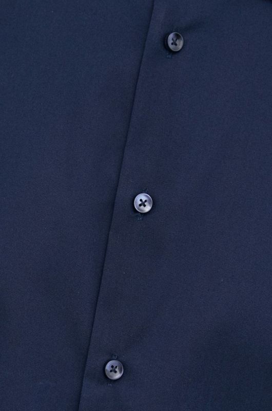 Бавовняна сорочка Seidensticker чоловіча колір синій slim класичний комір (2978689) фото 2