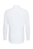 Бавовняна сорочка Seidensticker чоловіча колір білий slim класичний комір (2978444)