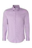 Бавовняна сорочка Seidensticker чоловіча колір фіолетовий slim класичний комір