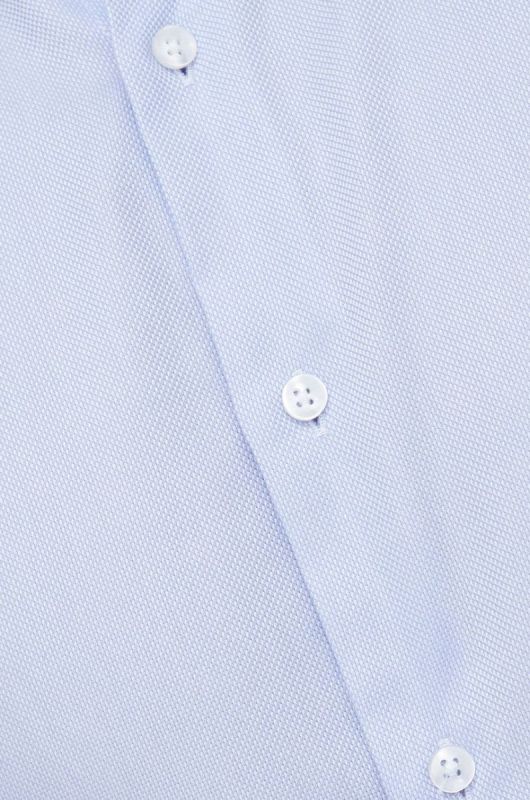 Бавовняна сорочка Seidensticker чоловіча slim класичний комір колір блакитний (2978528) фото 2