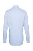 Бавовняна сорочка Seidensticker чоловіча slim класичний комір колір блакитний (2978439)