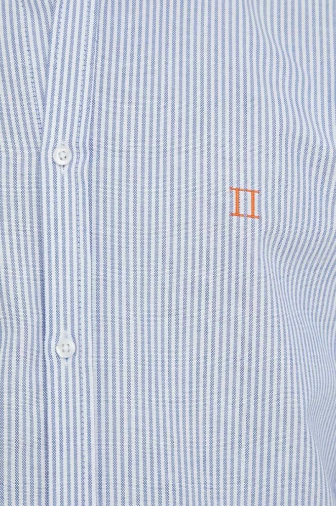 Бавовняна сорочка Les Deux чоловіча regular комір button-down колір блакитний (3035099) фото 2