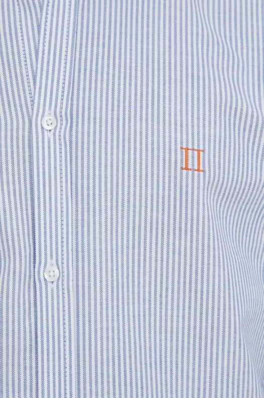 Бавовняна сорочка Les Deux чоловіча regular комір button-down колір блакитний (3035099) фото 2