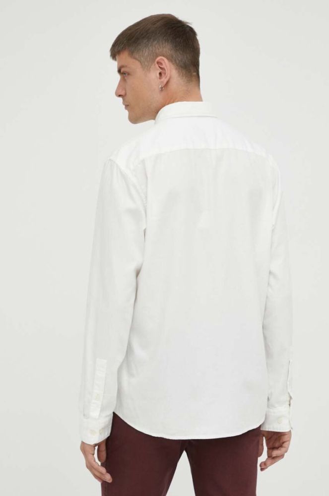 Сорочка Marc O'Polo чоловіча колір бежевий relaxed комір button-down фото 3