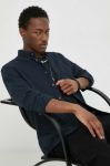 Сорочка Marc O'Polo чоловіча колір синій relaxed комір button-down Сорочка Marc O'Polo чоловіча колір синій relaxed комір button-down