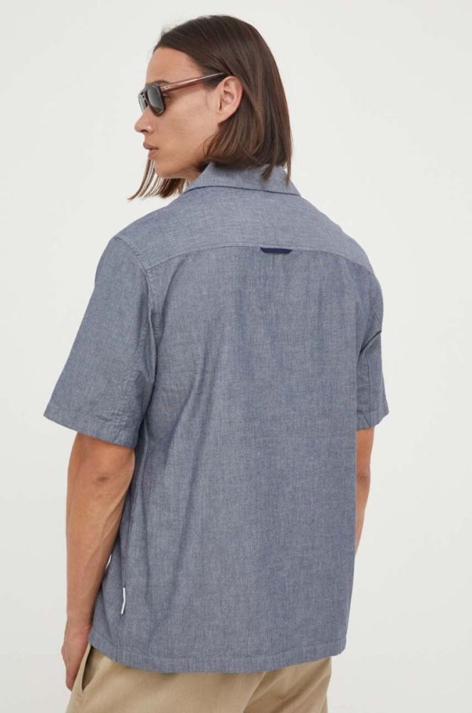 Бавовняна сорочка Marc O'Polo DENIM чоловіча колір синій regular фото 3