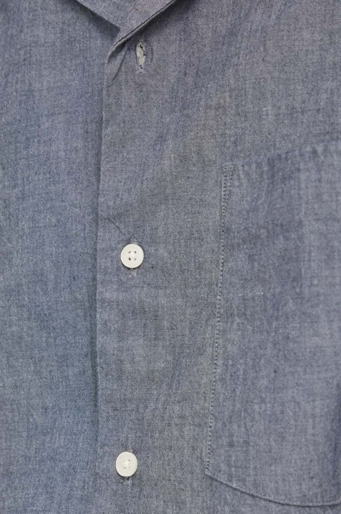 Бавовняна сорочка Marc O'Polo DENIM чоловіча колір синій regular фото 5