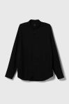 Сорочка Armani Exchange чоловіча колір чорний regular класичний комір (3441167) Сорочка Armani Exchange чоловіча колір чорний regular класичний комір (3441167)