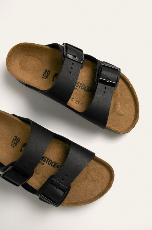 Birkenstock - Дитячі шльопанці Arizona Narrow Width колір чорний (828401) фото 2