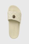 Шльопанці Kurt Geiger London Meena Eagle жіночі колір бежевий 7400241979