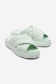 Шльопанці Toms Alpargata Mallo Crossover 10019705 MINT жіночі колір бірюзовий на платформі