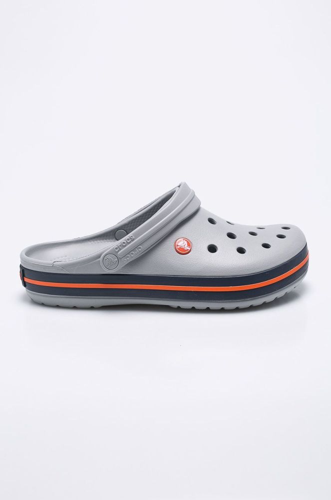 Crocs  Шльопанці Crocband 11016 11016.LightGreyNavy-LtGreyNavy колір сірий