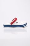 Шльопанці Crocs CROCBAND 11016 чоловічі колір білий 11016.WhiteBlueJean-WhBluJean Шльопанці Crocs CROCBAND 11016 чоловічі колір білий 11016.WhiteBlueJean-WhBluJean