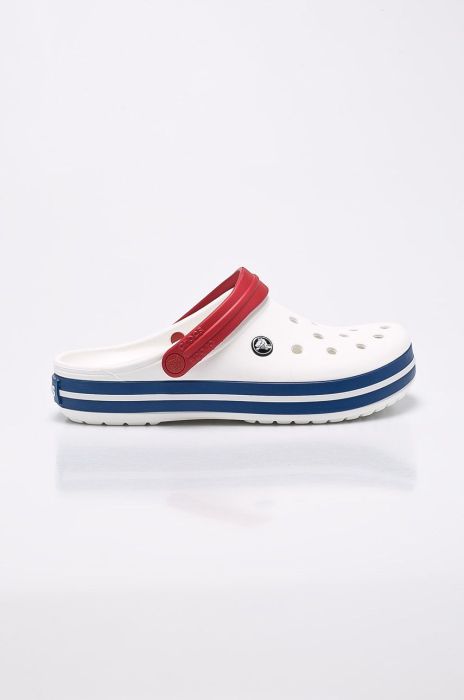 Шльопанці Crocs CROCBAND 11016 чоловічі колір білий 11016.WhiteBlueJean-WhBluJean Шльопанці Crocs CROCBAND 11016 чоловічі колір білий 11016.WhiteBlueJean-WhBluJean