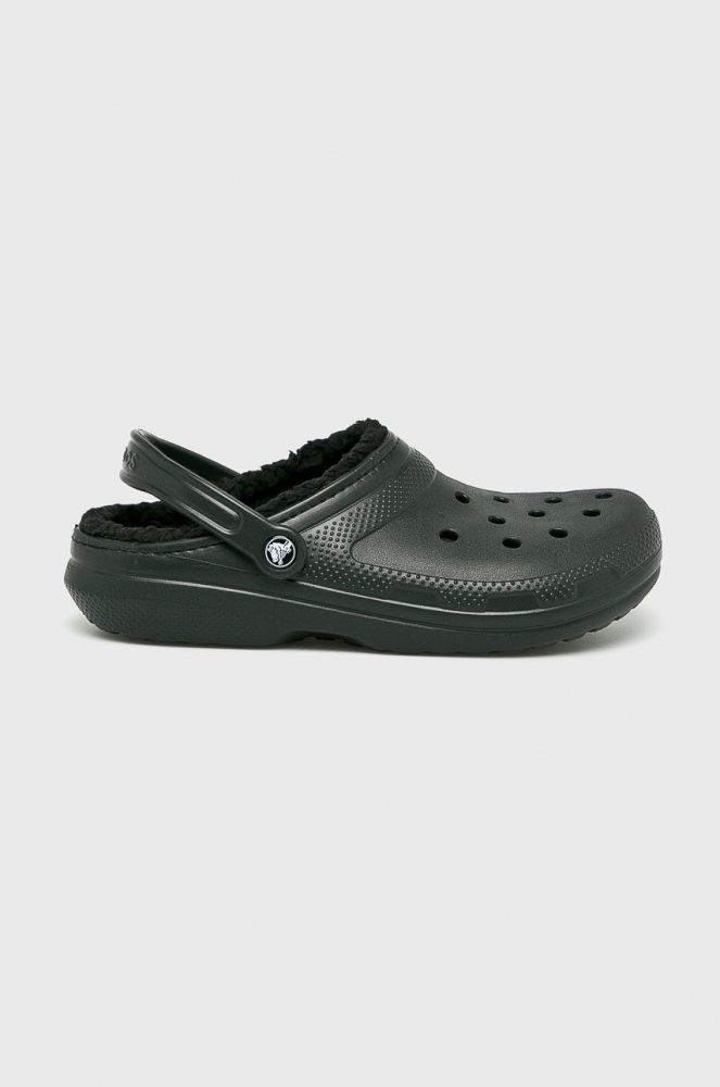 Crocs  Шльопанці Classic Lined Clog 203591 203591.CLASSIC.LINED-NAVY/CHARC колір чорний