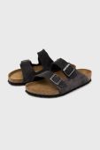 Замшеві шльопанці Birkenstock Arizona Sfb чоловічі колір сірий Regular Width