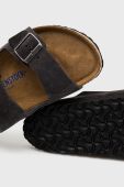Замшеві шльопанці Birkenstock Arizona Sfb чоловічі колір сірий Regular Width