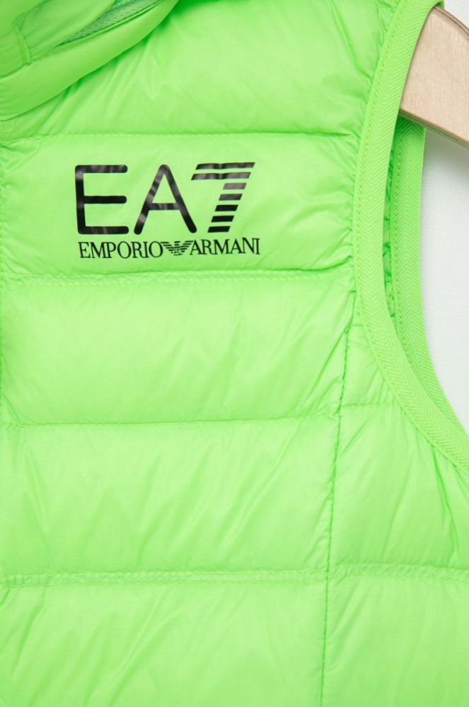 EA7 Emporio Armani Дитяча безрукавка 104-164 см колір зелений фото 3