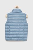 Пухова дитяча безрукавка EA7 Emporio Armani колір блакитний (2935788)