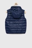 Пухова дитяча безрукавка EA7 Emporio Armani колір синій