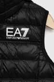 Пухова дитяча безрукавка EA7 Emporio Armani колір чорний (2935782)