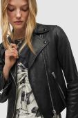 AllSaints - Шкіряна куртка Dalby Biker колір чорний