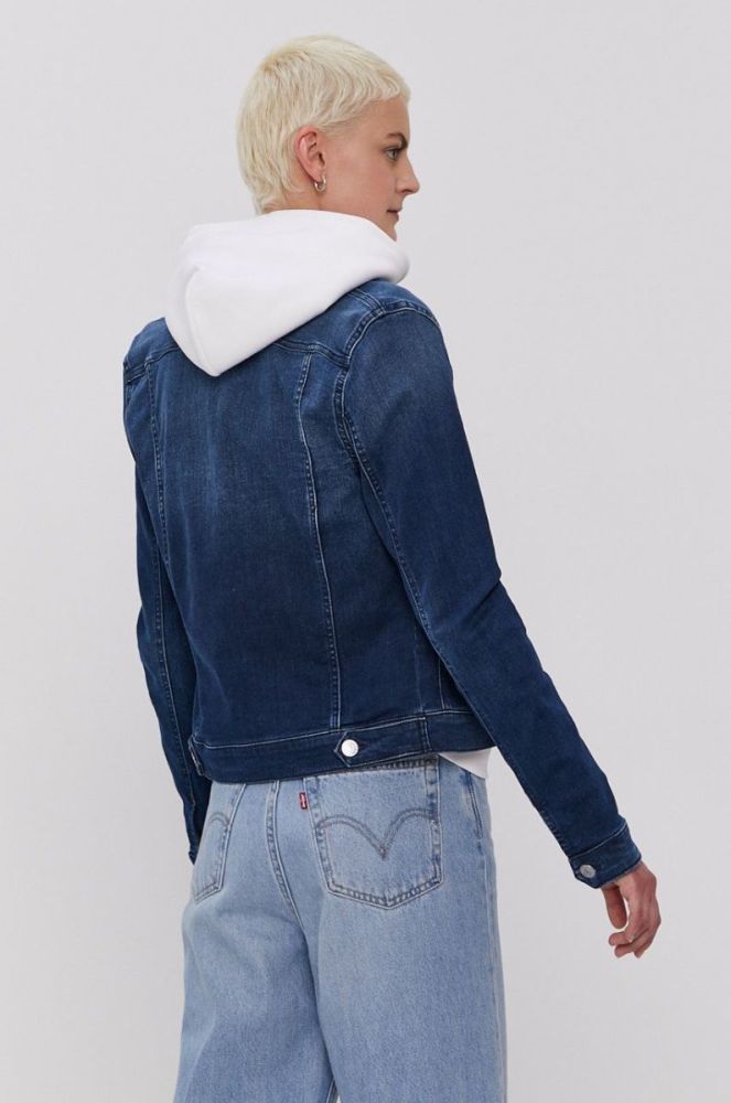 Джинсова куртка Tommy Jeans жіноча колір синій перехідна (1460853) фото 3