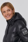 Пухова куртка Armani Exchange жіноча колір чорний зимова (1585967)