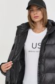 Пухова куртка Armani Exchange жіноча колір чорний зимова (2511419)