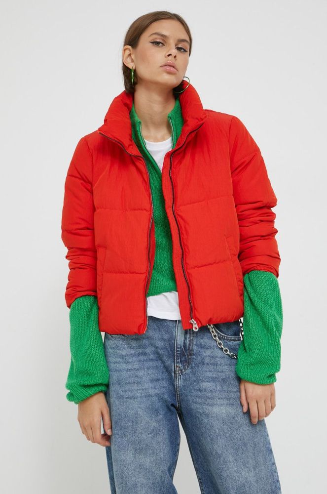 Куртка Only жіноча колір червоний зимова