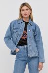 Джинсова куртка Gestuz жіноча перехідна колір блакитний (2165798)