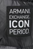 Пухова куртка Armani Exchange жіноча колір чорний зимова (2660872)
