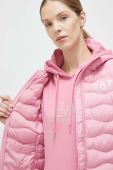 Куртка EA7 Emporio Armani жіноча колір рожевий перехідна (2895586)