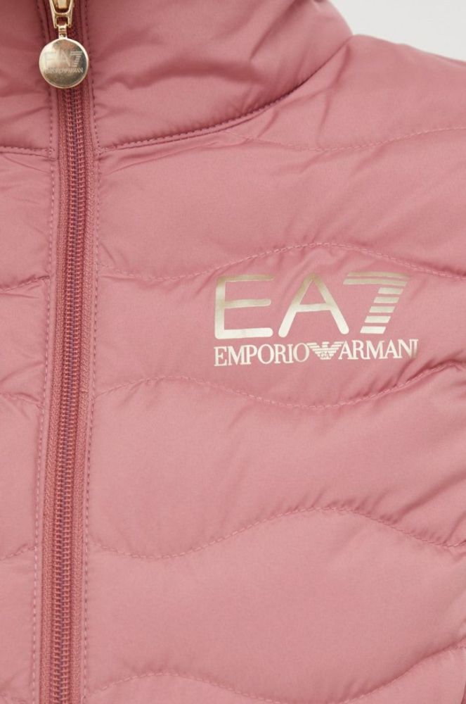 Безрукавка EA7 Emporio Armani жіночий колір рожевий перехідний (2731142) фото 5