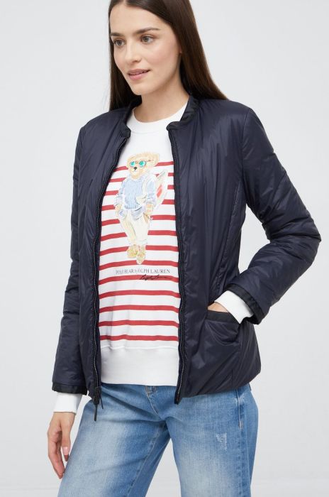 Двостороння куртка Emporio Armani жіноча колір синій перехідна