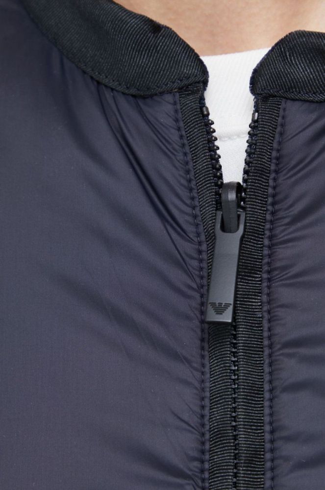 Двостороння куртка Emporio Armani жіноча колір синій перехідна фото 7