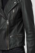 Шкіряна куртка AllSaints жіноча колір чорний перехідна (2828809)