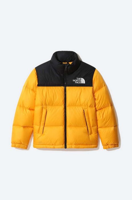 Дитяча пухова куртка The North Face Youth 1996 Retro Nuptse колір жовтий