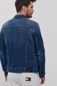 Джинсова куртка Tommy Jeans чоловіча перехідна колір блакитний (1502058)