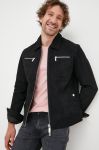 Замшева куртка Selected Homme чоловіча колір чорний перехідна Замшева куртка Selected Homme чоловіча колір чорний перехідна