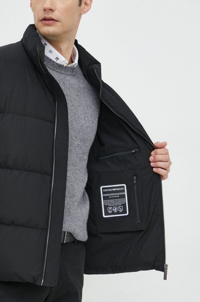 Пухова куртка Emporio Armani чоловіча колір чорний зимова (2749351) фото 8
