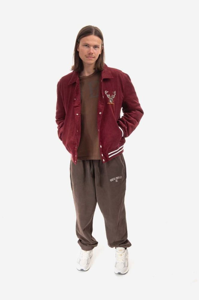 Куртка-бомбер Guess Originals x Simon Corduroy чоловічий колір зелений перехідна M2BL07.WEUW0-F82E фото 2