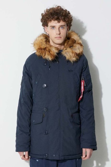Куртка Alpha Industries Explorer чоловіча колір синій зимова 193128.07-navy Куртка Alpha Industries Explorer чоловіча колір синій зимова 193128.07-navy