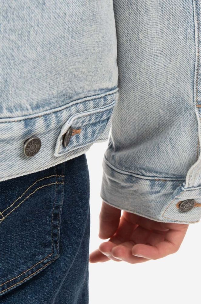 Джинсова куртка Guess чоловіча перехідна M2BN00.D4S10-F9JJ колір блакитний фото 8