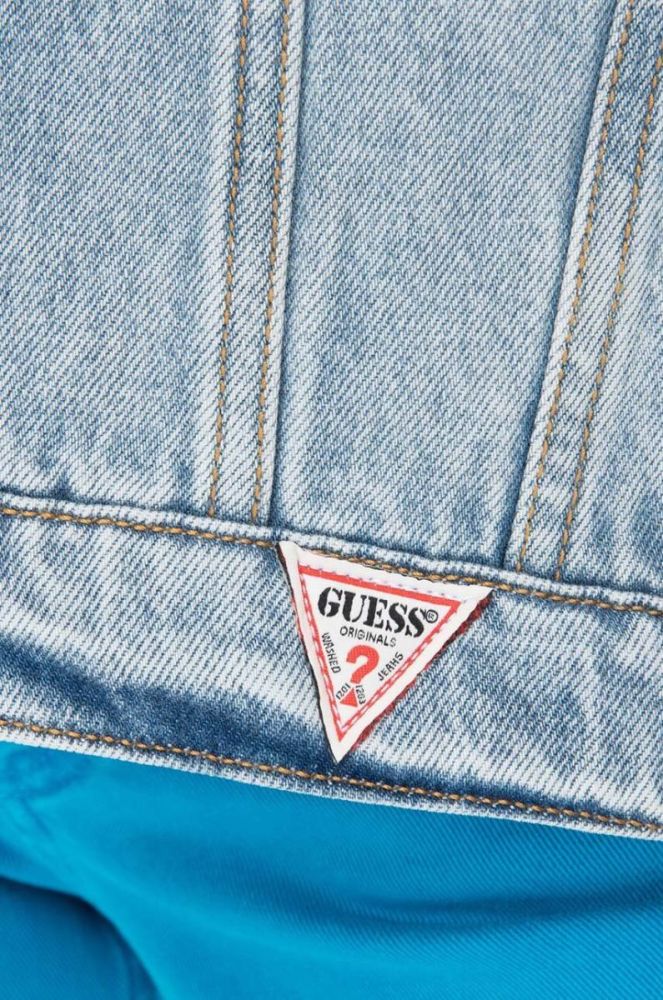 Джинсова куртка Guess чоловіча перехідна M3GG77.D4XY0-F7WO колір блакитний фото 2