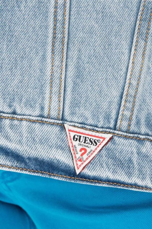 Джинсова куртка Guess чоловіча перехідна M3GG77.D4XY0-F7WO колір блакитний фото 2