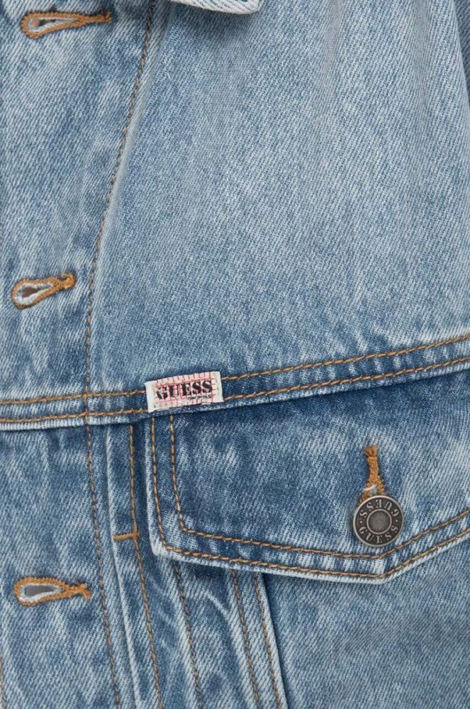 Джинсова куртка Guess чоловіча перехідна M3GG77.D4XY0-F7WO колір блакитний фото 3