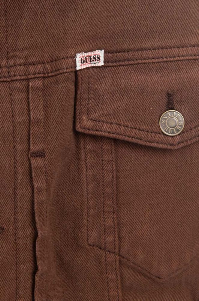 Джинсова куртка Guess Originals Kit Denim колір коричневий перехідна M2BG71.D4QQ0-A11J фото 5